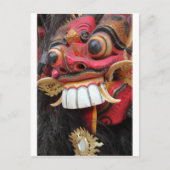 Bali Barong-masker Briefkaart (Voorkant)