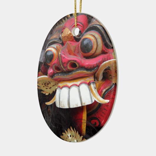 Bali Barong-masker Keramisch Ornament (Links)