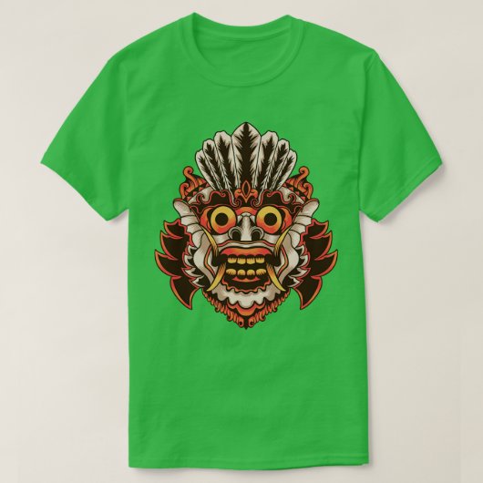 Bali Barong Monster Mask T-shirt (Design voorkant)