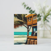 Bali Beach Cafe Bar Briefkaart (Staand voorkant)