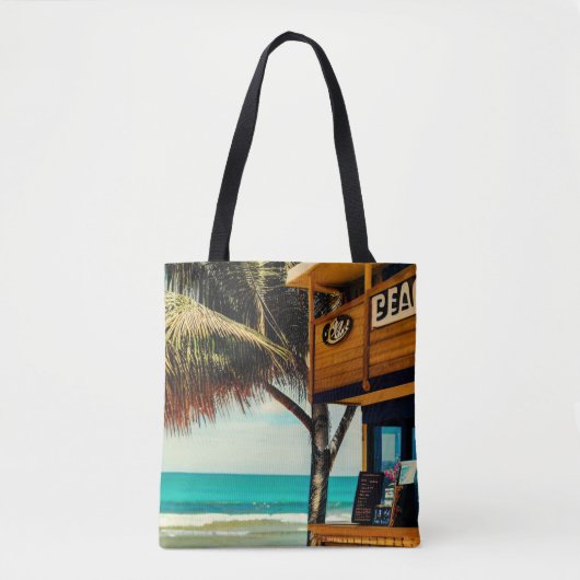 Bali Beach Cafe Bar Tote Bag (Voorkant)