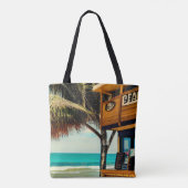 Bali Beach Cafe Bar Tote Bag (Achterkant)