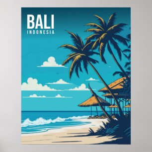 Bali Beach Illustratie Poster
