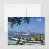 Bali Beach Indonesia Briefkaart (Voorkant / Achterkant)
