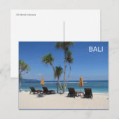 Bali Beach Indonesia Briefkaart (Voorkant / Achterkant)