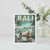 Bali Beach Indonesië  bekende reisplaats Briefkaart (Staand voorkant)