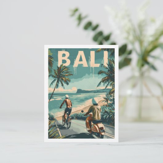Bali Beach Indonesië  bekende reisplaats Briefkaart (Staand voorkant)