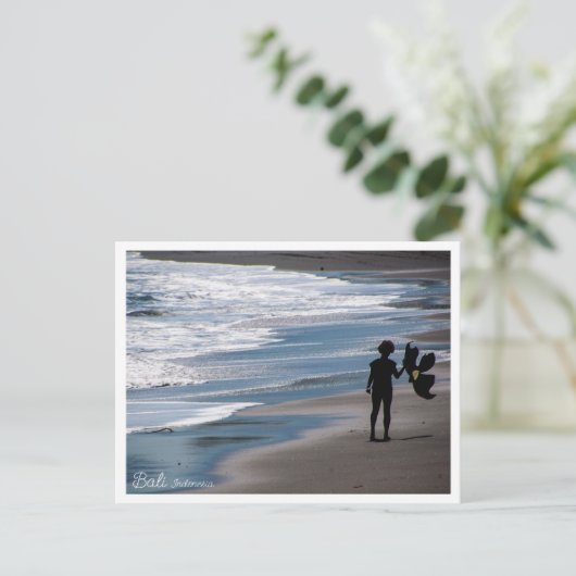 Bali Beach Kite Festival – Travel Postcard Briefkaart (Staand voorkant)