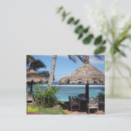 Bali Beach Scene Briefkaart (Staand voorkant)
