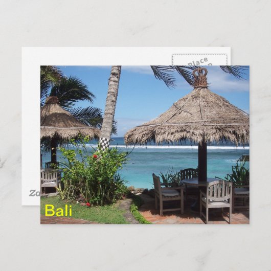 Bali Beach Scene Briefkaart (Voorkant / Achterkant)
