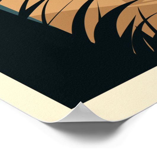 Bali Beach Sunset  Poster (Hoek)