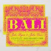 BALI-bestemmingsuitnodiging Kaart (Voorkant / Achterkant)