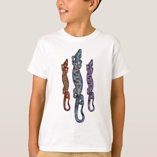 BALI blauw vioolrood T-shirt (Voorkant)