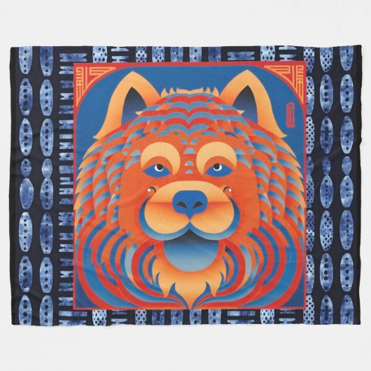 BALI BLISS Chow Fleece Deken (Voorkant (Horizontaal))