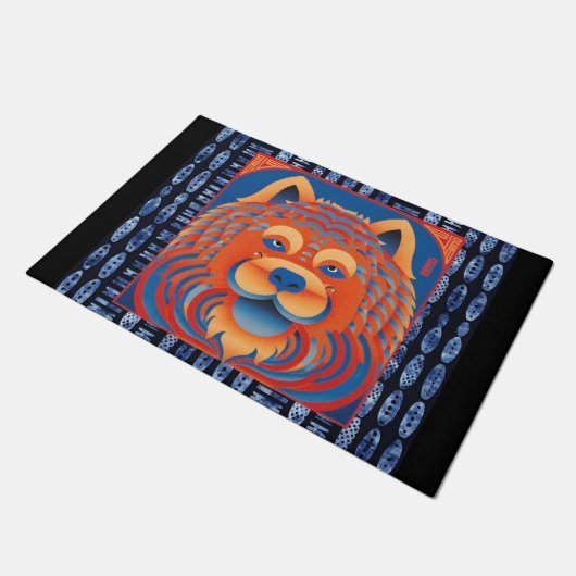 BALI BLISS Chow hond Deurmat (Schuin)