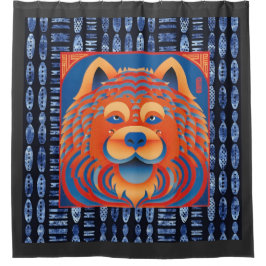 BALI BLISS Chow hond Douchegordijn