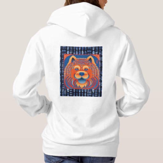 BALI BLISS Chow hond Hoodie (Achterkant)