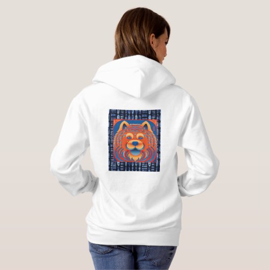 BALI BLISS Chow hond Hoodie (Achterkant volledig)