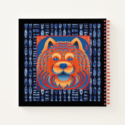 BALI BLISS Chow hond Notitieboek (Achterkant)