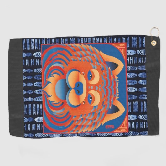 BALI BLISS Chow hond ringside Golfhanddoek (Horizontaal)