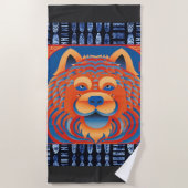 BALI BLISS Chow hond Strandlaken (Voorkant)