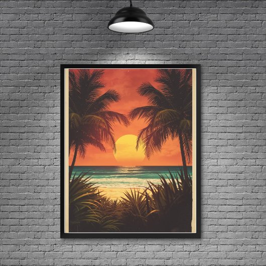 Bali Bliss – Vintage Eiland Paradijs Reizen Poster