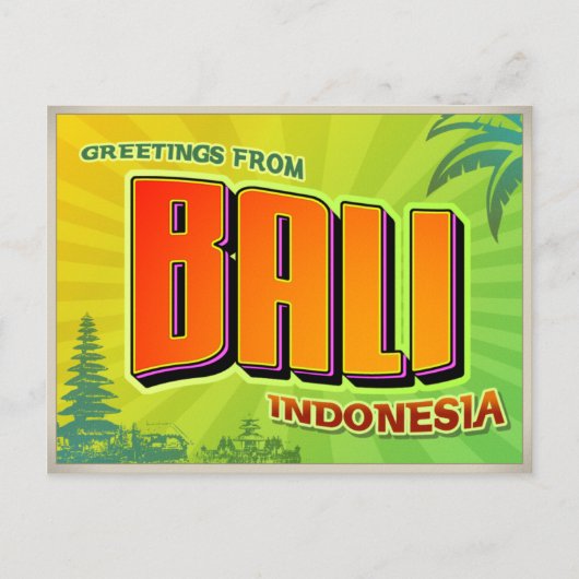 BALI BRIEFKAART (Voorkant)