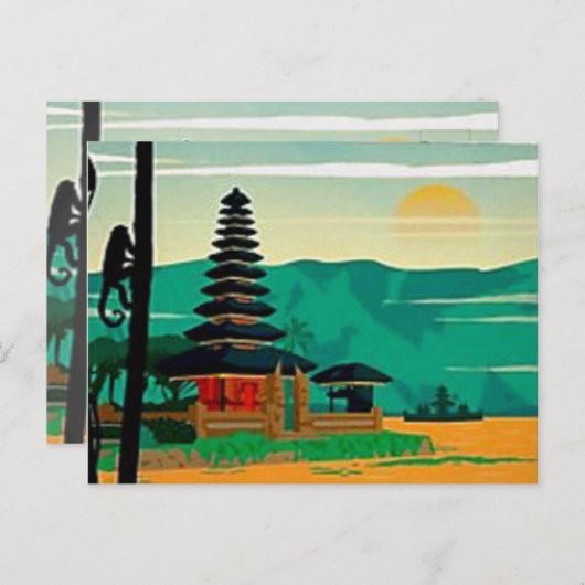 Bali briefkaart (Voorkant / Achterkant)