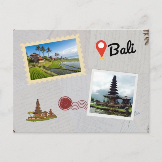 Bali Briefkaart: Tropical Paradise Travel Souvenir Briefkaart (Voorkant)