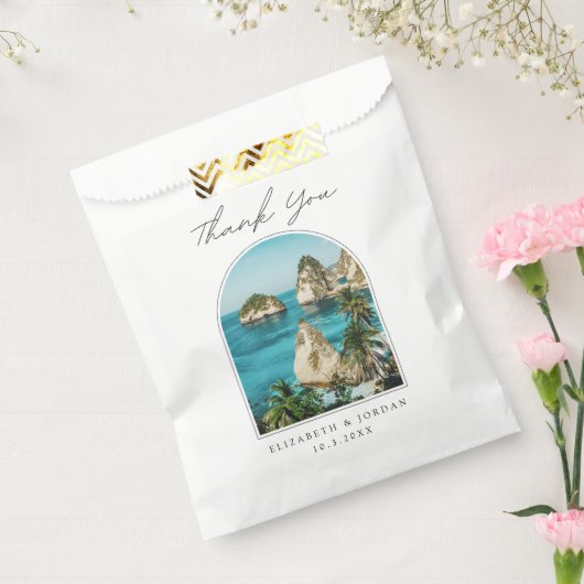 Bali Bruiloft Dank u Foto Bedankzakje (Gezegeld)