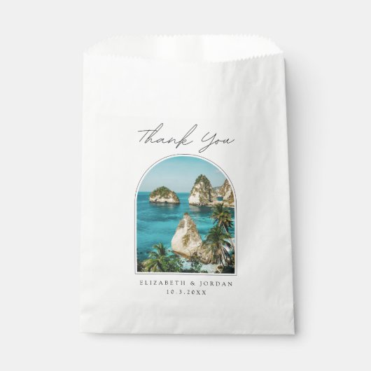 Bali Bruiloft Dank u Foto Bedankzakje (Voorkant)