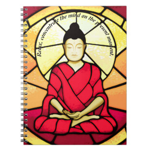 Bali buddha glas raam notitieboek