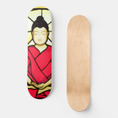 Bali buddha glas raam skateboard (Voorkant)
