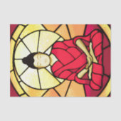 Bali buddha glas raam tissuepapier (Voorkant)