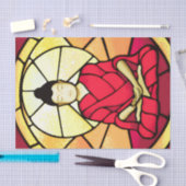 Bali buddha glas raam tissuepapier (Craft)