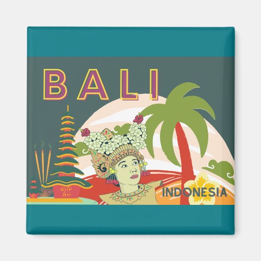 Bali Dancer Holiday Gifts Magneet (Voorkant)