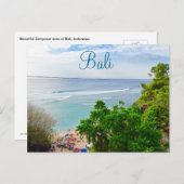 Bali Denpasar Beach Indonesia Briefkaart (Voorkant / Achterkant)