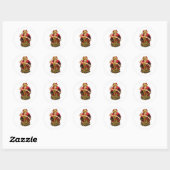 Bali-design Ronde Sticker (Vel)