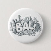 Bali doodle ronde button 5,7 cm (Voorkant)