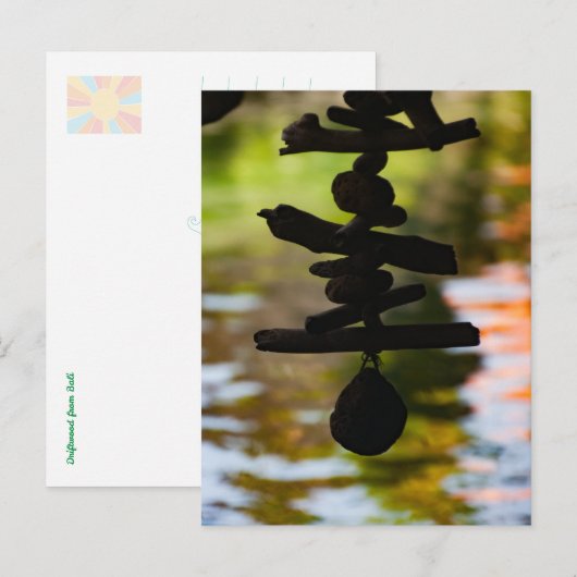 Bali Driftwood – Spiritual Travel Postcard Feestdagenkaart (Voorkant / Achterkant)