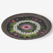 Bali Flowers Bowl Borden wegwerppapier Papieren Bordje (Gekanteld)