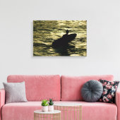 Bali Golden Hour Surf  - Canvas Wall Art Print (Insitu (Woonkamer))