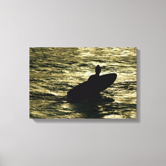 Bali Golden Hour Surf  - Canvas Wall Art Print (Voorkant)