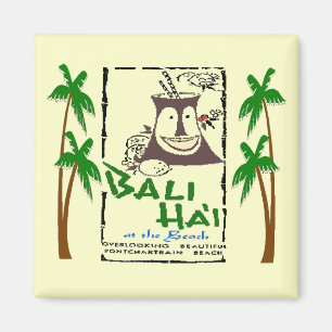Bali Hai op Pontchartrain Beach, New Orleans Magneet