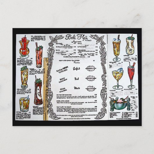 Bali Hai Pontchartrain Beach Drinken Briefkaart (Voorkant)