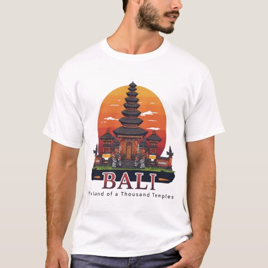 Bali: het land van duizend tempels t-shirt (Voorkant)