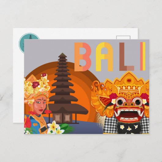 Bali Holiday Briefkaart (Voorkant / Achterkant)