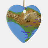 Bali Holliday Map Keramisch Ornament (Rechts)
