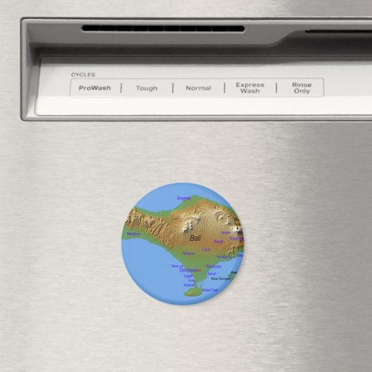 Bali Holliday Map Magneet (Insitu (Vaatwasser))
