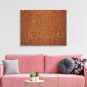 Bali houtsnijwerk unieke kunst canvas afdruk (Insitu (Woonkamer))